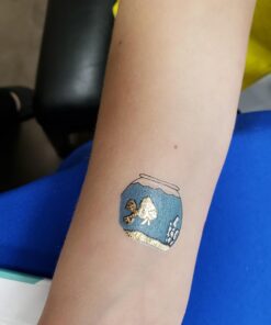 Temporary Tattoos for Boys and Girls | 77 Tattoos on 4 Sheets | Fun Metallic Tattoos for Kids | Black, Silver, Red & Gold Tattoo Bears Wolves Turtles Lizards Spiders Birds and More | Twink Designs Boys 4 Sheet 26 71kXwWzXvL