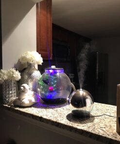 Aroma Outfitters 3D Galaxy Ultrasonic Glass Aromatherapy Diffusers | Aromatherapy Diffuser That Purifies Air | Aromatherapy Oils Humidifier with Amazing LED Lights | Home Essentials | 3D Glass 200ml 48 71kYf9lalaL