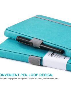 Alternative view of Lemome Thick Classic Notebook with Pen Loop A5 College Ruled Hardcover Writing Notebook with Pocket + Page Dividers Gifts, Banded, Large, 180 Pages, 8.4 x 5.7 in green