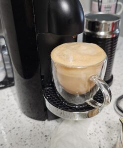 Nespresso VertuoPlus Deluxe Coffee and Espresso Machine by Breville with Milk Frother, 8 Ounces, Black Machine + Milk Frother 38 71kaDDR0DWL