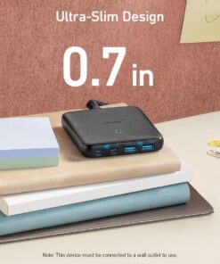 Anker USB C Charger, 543 (65W II), PIQ 3.0 & GaN 4-Port Slim Fast Wall Charger, with Dual USB C Ports (45W Max), for MacBook, Laptops, iPad Pro, iPhone and More 22 71kawj4N0XL 2