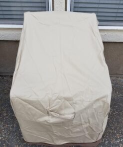 Classic Accessories Veranda Water-Resistant 25.5 Inch Stackable Patio Chair Cover, Pebble 42 71kb5FWuykL