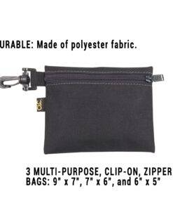 CLC Custom Leathercraft 1100 Multi-Purpose Clip-on Zippered Poly Bags, 3 Pack 25 71kbb8XltL