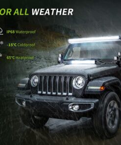 AUTOSAVER88 LED Light Bar 32 Inch Straight Work Light 4D 200W with 8ft Wiring Harness, 20000LM Offroad Driving Fog Lamp Marine Boating Light IP68 WATERPROOF Spot & Flood Combo Beam Light Bar (24 INCH) 22 inch Black 25 71kbp8XuWYL 4