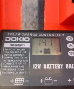 DOKIO 160W 18V Portable Solar Panel Kit (ONLY 9lb) Folding Solar Charger with 2 USB Outputs for 12v Batteries/Power Station AGM LiFePo4 RV Camping Trailer Car Marine…… 43 71kdKK6EY0L