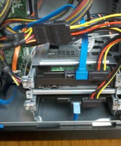 Monoprice SATA III 6.0 Gbps Cable - With Locking Latch, 90-Degree Plug, 1.5 Feet, Blue 18in 1 Pack 12 71keJLh1xCL