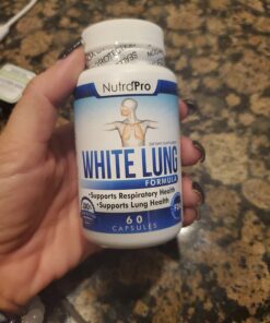 White Lung by NutraPro - Lung Cleanse And Detox.Support Lung Health. Supports Respiratory Health. 60 Capsule - Made in GMP Certified Facility. 27 71kegOPbBEL