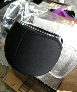 Teapot with Infuser for Loose Tea - 40oz, 3-4 Cup Tea Infuser, Clear Glass Tea Kettle Pot with Strainer & Warmer - Loose Leaf, Iced Tea Maker & Brewer Standard 43 71kevr SZiL