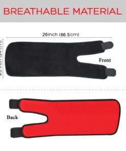 Adjustable Thigh Brace Support, Quadriceps Support and Thigh Wraps for Men and Women. Unisex Breathable Neoprene Non-Slip Hamstring Compression Sleeve 11 71kfXxkT47L