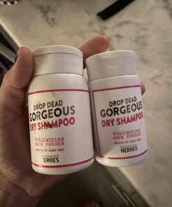 Handmade Heroes Non Aerosol Dry Shampoo Volume Powder | 1.8oz | 100% Natural & Vegan | For Dark Hair & Brunette Hair 01 - Medium to Dark Hair (1pc) 37 71kh4eEpHnL