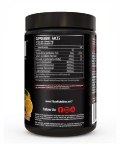 Alternative view of Titan BCAA+ Powder - Branched-Chain Amino Acid + Glutamine - Build Lean Muscle, Increase Muscle Mass, Aid Recovery - BCAA Ratio 2:1:1 - No Gluten, Low-Carb - Vegan - 50 Servings - Smashed Grape