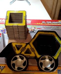 Magformers XL Cruisers Set (32-pieces) Magnetic Building Blocks, Educational Magnetic Tiles Kit , Magnetic Construction STEM Toy Set includes wheels Building Set 18 71kkfFVqQNL