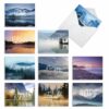 The Best Card Company - 10 Assorted Blank All Occasions Notecards Variety Box Set 4 x 5.12 Inch w/Envelopes, Inspirational Landscape Scenes Bulk Pack (10 Designs, 1 Each) - Wordscapes M6581OCB 20 71kkhYzTxTL