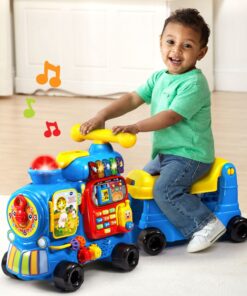 VTech Sit-to-Stand Ultimate Alphabet Train, Blue Standard Packaging 36 71kkjGaok L