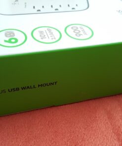 Belkin 6-Outlet Wall Surge Protector w/ 2 USB Ports - Wall Mountable w/ Premium Protection Against Surges - Safe Charge for Mobile Devices, Tablets, Small Appliances, & More - 900 Joules of Protection Wall Mount 6-Outlet with USB Power Strip 42 71klKGdNpoL 1