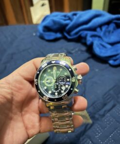 Invicta Men's Pro Diver Collection Chronograph Watch 48mm Silver & Blue 30 71klS2mfP3L 2