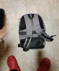 Matein Travel Laptop Backpack, Business Anti Theft Slim Durable Laptops Backpack with USB Charging Port, Water Resistant College School Computer Bag Gifts for Men & Women Fits 15.6 Inch Notebook, Grey Austere Grey 52 71klcaywS0L