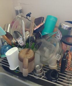 Chef'n Plastic 401-281-004 DishGarden Dish Rack, 14 x 13.25 x 6.5 inches, White/Green 43 71klueJ9yYL