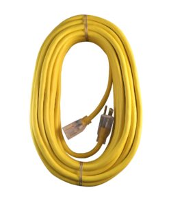 US Wire and Cable 74100 Extension Cord, 100ft, Yellow, 100 Foot 100 ft 13 71km ARrlNL