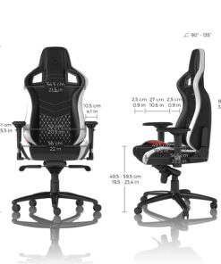 noblechairs Epic Reclining Gaming Chair and Reclining Office Chair, Real Leather, Black/White/Red Black/Red/White 10 71kmRFDxrzL