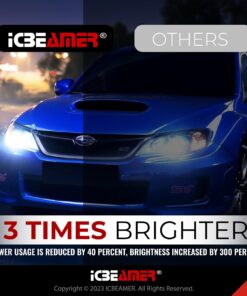 ICBEAMER 8000K D2S D2C D2R Xenon Factory HID Direct Replacement for 66040 66240 85122 OEM Headlight low beam Color Light Blue bulb D2S/D2R 25 71kmUFokYL
