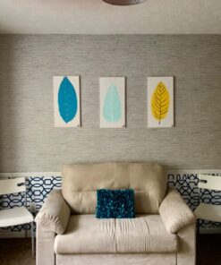 NuWallpaper NU1648 Navy Grand Trellis Peel & Stick Wallpaper, Blue 48 71kneJsOKJL