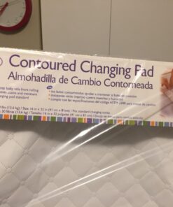 Summer Infant Contoured Changing Pad, 16 x 32 – Comfortable & Secure, With Security Strap And Two High Curved Sides, Easy To Clean (Pack of 1) 2-Sided Pad 32 71koQVl8GuL