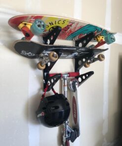 StoreYourBoard Skateboard and Longboard Storage Rack, Trifecta Wall Mount Display, Home and Garage Organizer 32 71kouIn70L