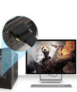 Rankie DVI to HDMI Adapter, 2-Pack Gold-Plated 1080P Male to Female Converter (Black) Black 26 71kpI4zZ4bL