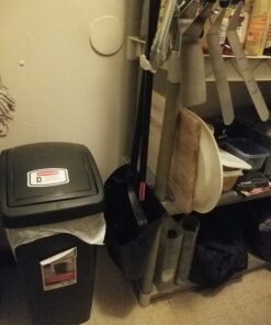 Rubbermaid Commercial 6374 7-1/2" Length x 2" Width x 35" Height, Black Color, Polypropylene Lobby Broom with Vinyl Coated Metal Handle 17 71kpOyMzv3L