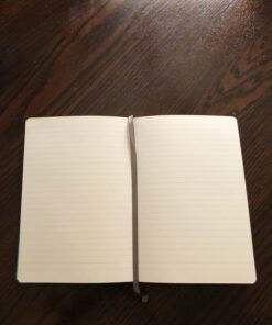 Lemome Thick Classic Notebook with Pen Loop A5 College Ruled Hardcover Writing Notebook with Pocket + Page Dividers Gifts, Banded, Large, 180 Pages, 8.4 x 5.7 in green 44 71kq5LkgeL