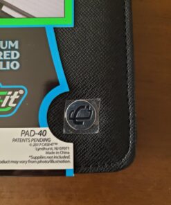 Case-it Executive Zippered Padfolio with Removable 3-Ring Binder and Letter Size Writing Pad, Black (PAD-40) Single PAD-40 57 71kqWoeZuVL