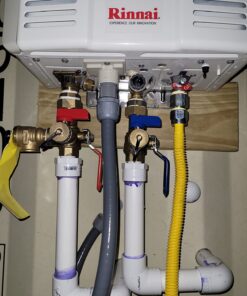 HYDRO MASTER Tankless Water Heater Service Valve Kit with Pressure Relief Valve 3/4-Inch IPS Isolator Clean Brass 37 71kqjAPORzL