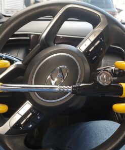 Winner International The Club 3000 Twin Hooks Steering Wheel Lock, Yellow 19 71ks OcTaL
