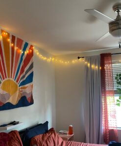 RaThun Globe String Lights 49 Feet 100 led,8 Modes Fairy Plug in Indoor String Lights for Bedroom,Classroom,Outdoor, Patio,Garden,Party,Wedding-Warm White 49.2ft string lights plug in 37 71ksC2IGH4L