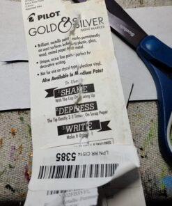 Pilot Metallic Permanent Paint Markers, 1 Each Gold & Silver, Extra Fine Point, Set of 2 (41400) 32 71ksXwJgL 3