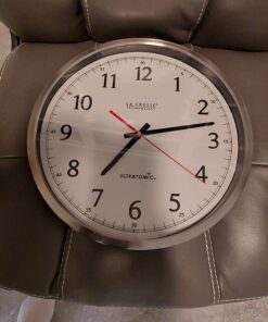 La Crosse Technology 404-1235UA-SS 14 Inch UltrAtomic Analog Stainless Steel Wall Clock 42 71ksx9VTQgL