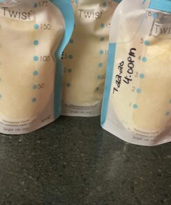 Kiinde Twist Pouch Direct-Pump Direct-Feed Twist Cap Breast Milk Storage Bags for Pumping, Freezing, Heating and Feeding, Pre-Sterilized, 6 Ounce, Pack of 40 6oz 6 Ounce (Pack of 40) 34 71kt Ubqk1L