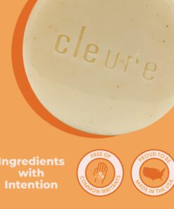 Cleure Face & Body Bar - Gentle Soap Cleanser for Sensitive Skin Infused w/Soothing Oatmeal - Gluten, SLS & Fragrance Free (3 oz, Pack of 1 Bar) 3 Ounce (Pack of 1) 8 71kt9LVDlL