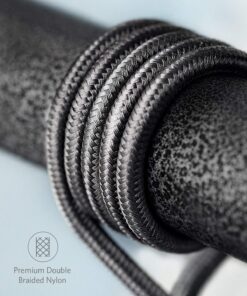 Anker iPhone Charger Cable, (2-Pack) 6ft Lightning Cable, Premium Nylon USB-A to Lightning Cable, MFi Certified iPhone Charger Cable for iPhone SE/Xs/XS Max/XR/X/8 Plus/7/6 Plus, iPad, and More. Black 2 30 71ktUGCPHeL