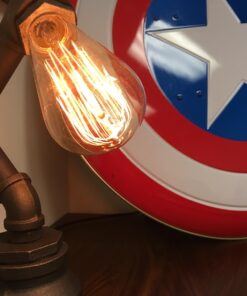 DSYJ for Edison Light Bulbs, Vintage 60 Watt Incandescent Light Bulbs E26 Base Dimmable Decorative Antique Filament Light Bulbs 252 Lumens, Ray Amber Warm 1 Pcs 1 Count (Pack of 1) 32 71ktxueACDL