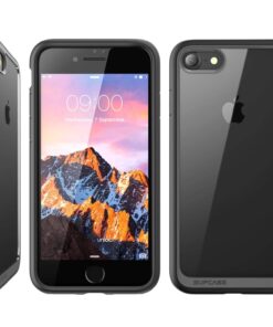 SUPCASE Unicorn Beetle Style Case for iPhone SE 3 (2022), iPhone SE 2020, iPhone 7, iPhone 8, Premium Hybrid Protective Clear Case (Black) Black 36 71kud6UAYGL