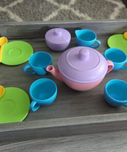 Green Toys Tea Set - BPA / Phthalates Free Play Toys for Gross Motor, Fine Skills Development. Kitchen Toys 26 71kvReQ2f3L