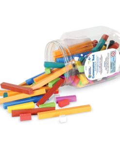 Learning Resources Cuisenaire Rods Small Group Set: 155 Piece Plastic Set, Multi-color , 3.2 H x 6 L x 6.1 W 8 71kvv2ZtcTS