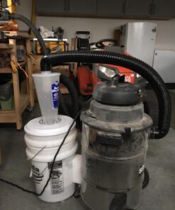 Oneida Air Systems Dust Deputy Deluxe Cyclone Separator Kit with Collapse-Proof Buckets for Wet/Dry Shop Vacuums (DD Deluxe 5-Gal) DD Deluxe 5-Gal 46 71kwn0IVeL