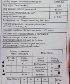 STEPPERONLINE Short Body Nema 17 Bipolar Stepper Motor 1A 22.6oz.in/16Ncm DIY CNC Extruder 38 71kx9HJCxL