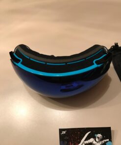 ZIONOR X4 Ski Goggles Magnetic Lens - Snowboard Snow Goggles for Men Women Adult A0 Vlt 13.67% Blue Lens Blue Frame 83 71ky9kEt4GL