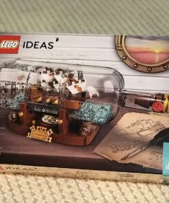 LEGO Ideas Ship in a Bottle 92177 Expert Building Kit, Snap Together Model Ship, Collectible Display Set and Toy for Adults (962 Pieces),Multicolor 43 71kyYWOM9L