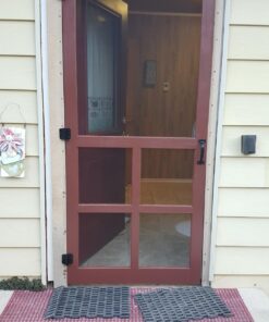 Hardware Essentials 852868 Hardware Essentials 852546 Satin Brass Double-Acting (3-inch) Black Adjustable Screen Door Spring Hinge, 3" (76.2mm), 2 Count 24 71l ipK3 lL