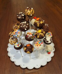 Nordic Ware 50008 Tiered Cake Pop Display Stand, Holds 37 pieces, White 37 71l rjZMmML